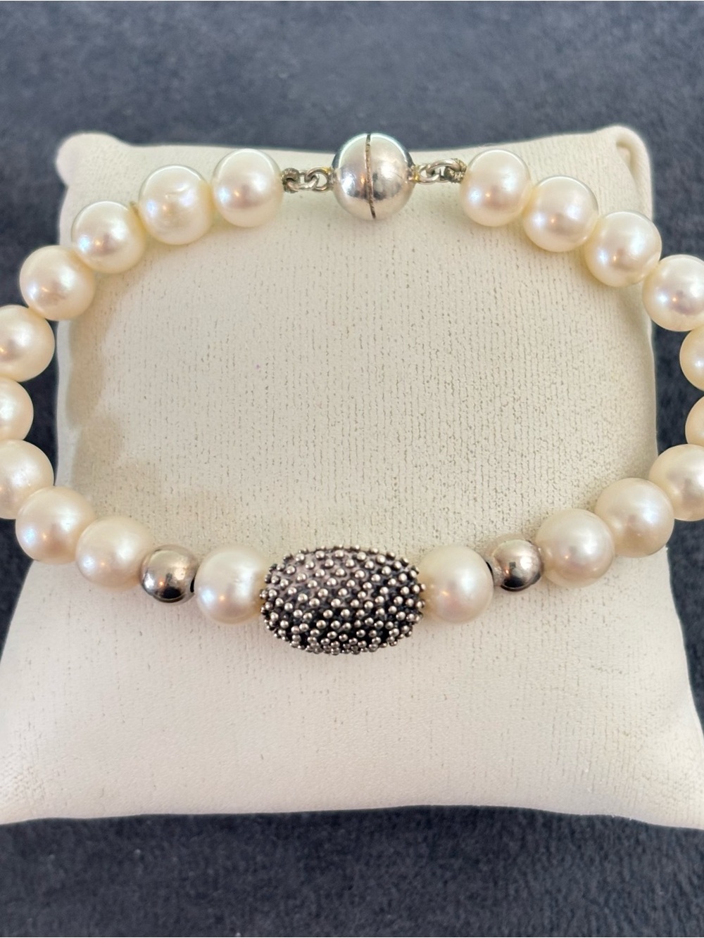 Michael Dawkins Starry Night Station Bracelet with Pearls 6.5-7"